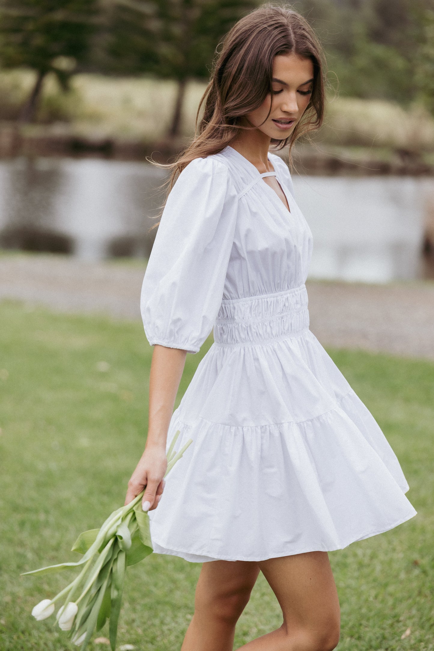 Alessia Mini Dress - White