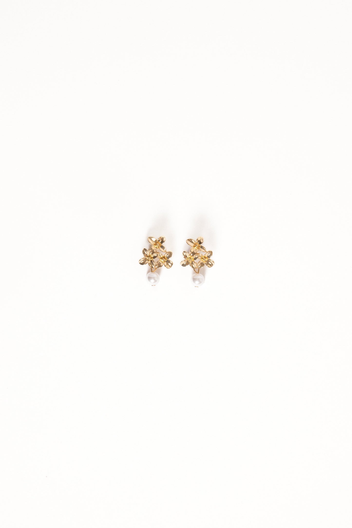 Amani Earrings - Gold/Pearl