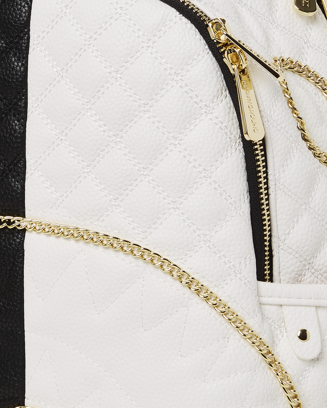 LEVELED UP SPLIT QUILT SHARK SAVAGE BACKPACK