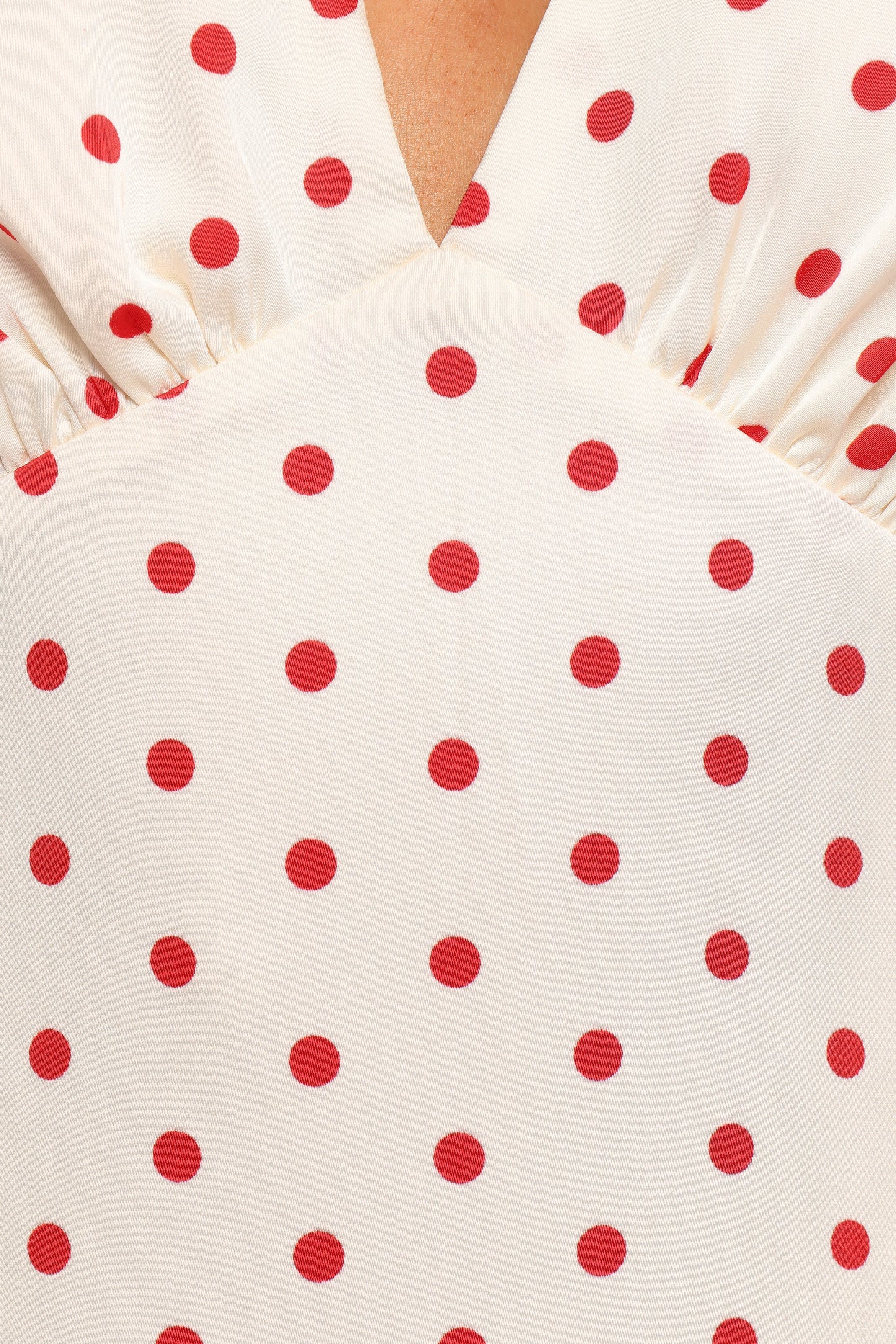 Bette Midi Dress - Red Polka Dot