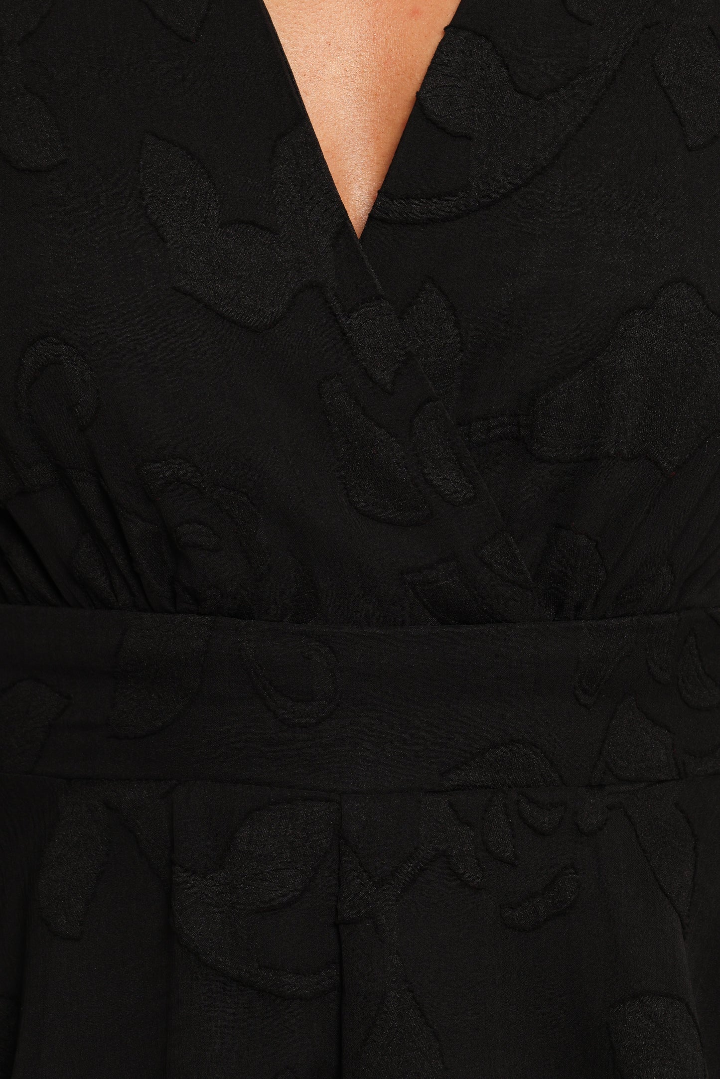 Broxy Long Sleeve Romper - Black