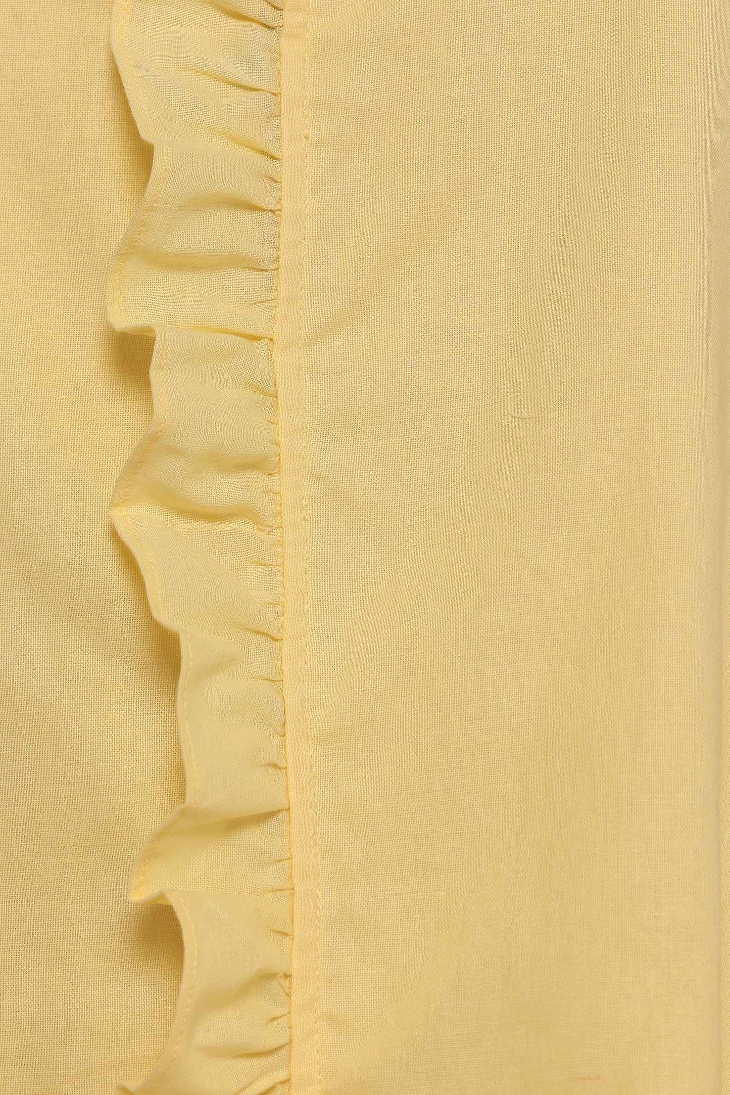 Cassandra Ruffle Mini Dress - Butter Yellow