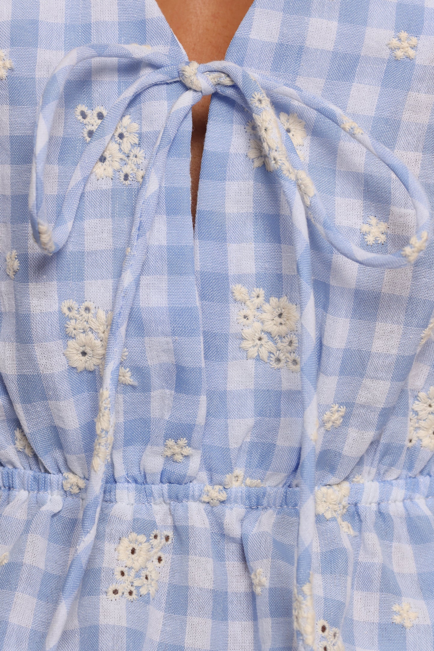 Cecelia Top - Blue Gingham