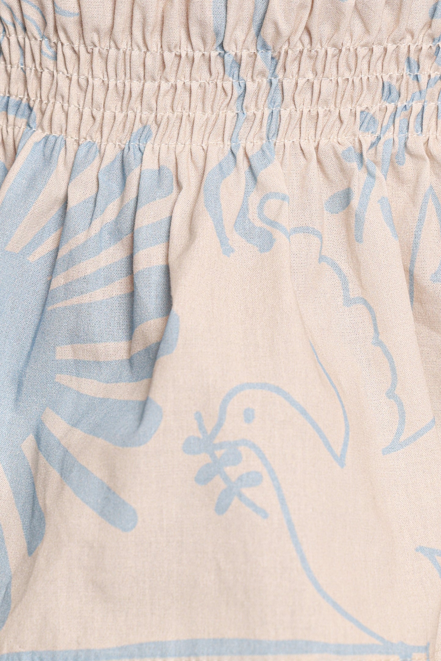 Elena Strapless Top - Blue Soleil