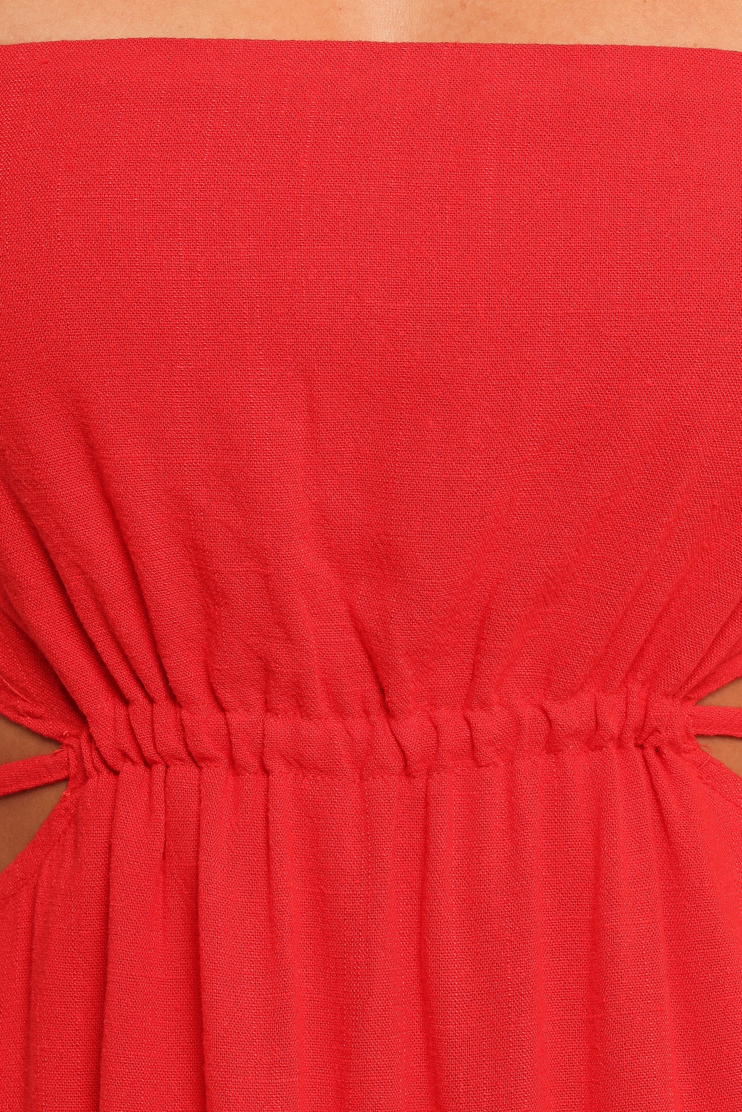 Indra Midi Dress - Red