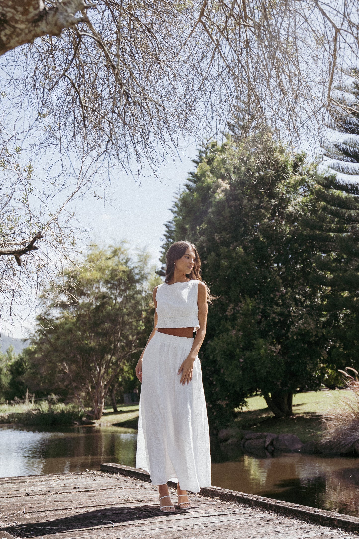 Kimora Maxi Skirt - White