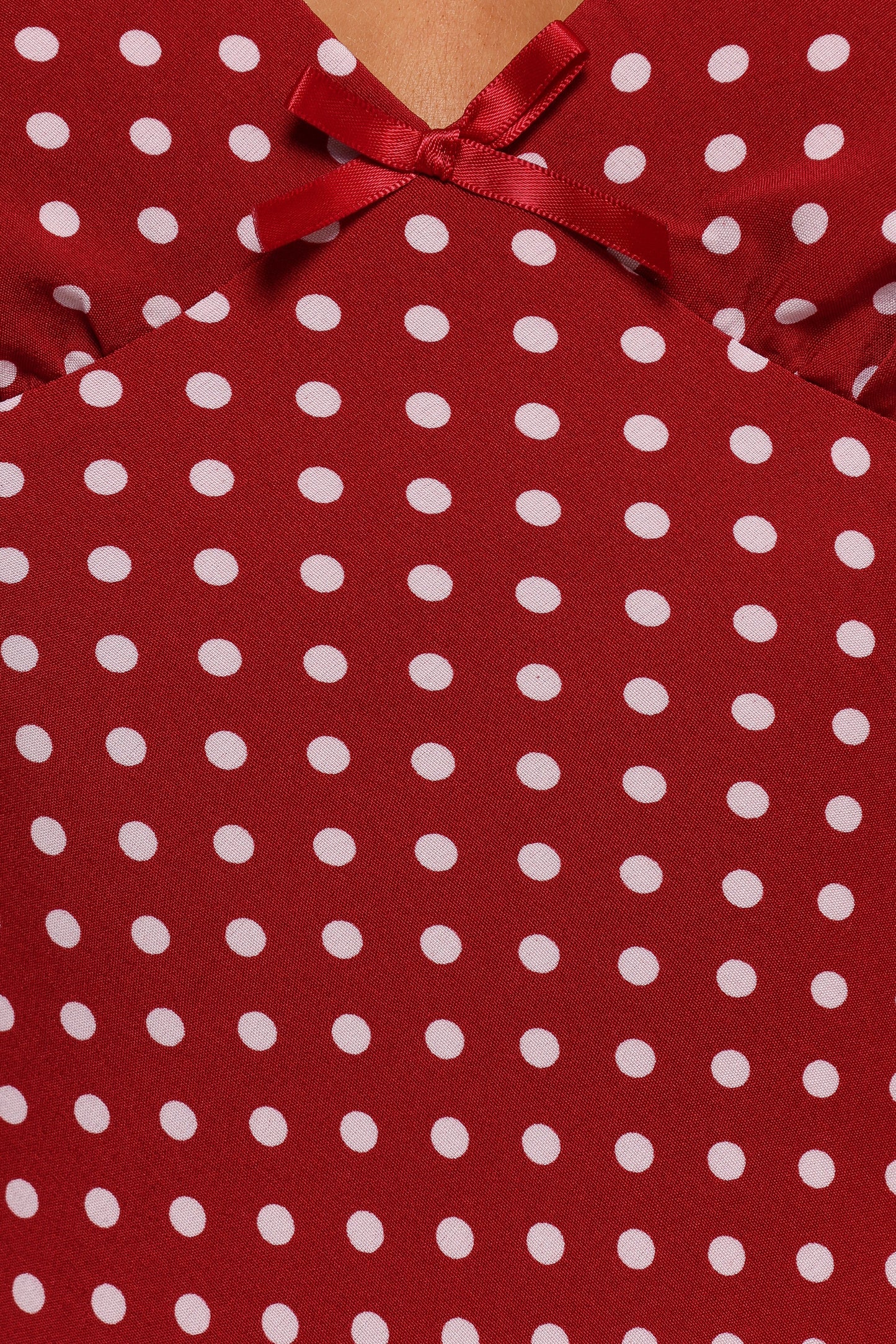 Leni Maxi Dress - Red Polka Dot