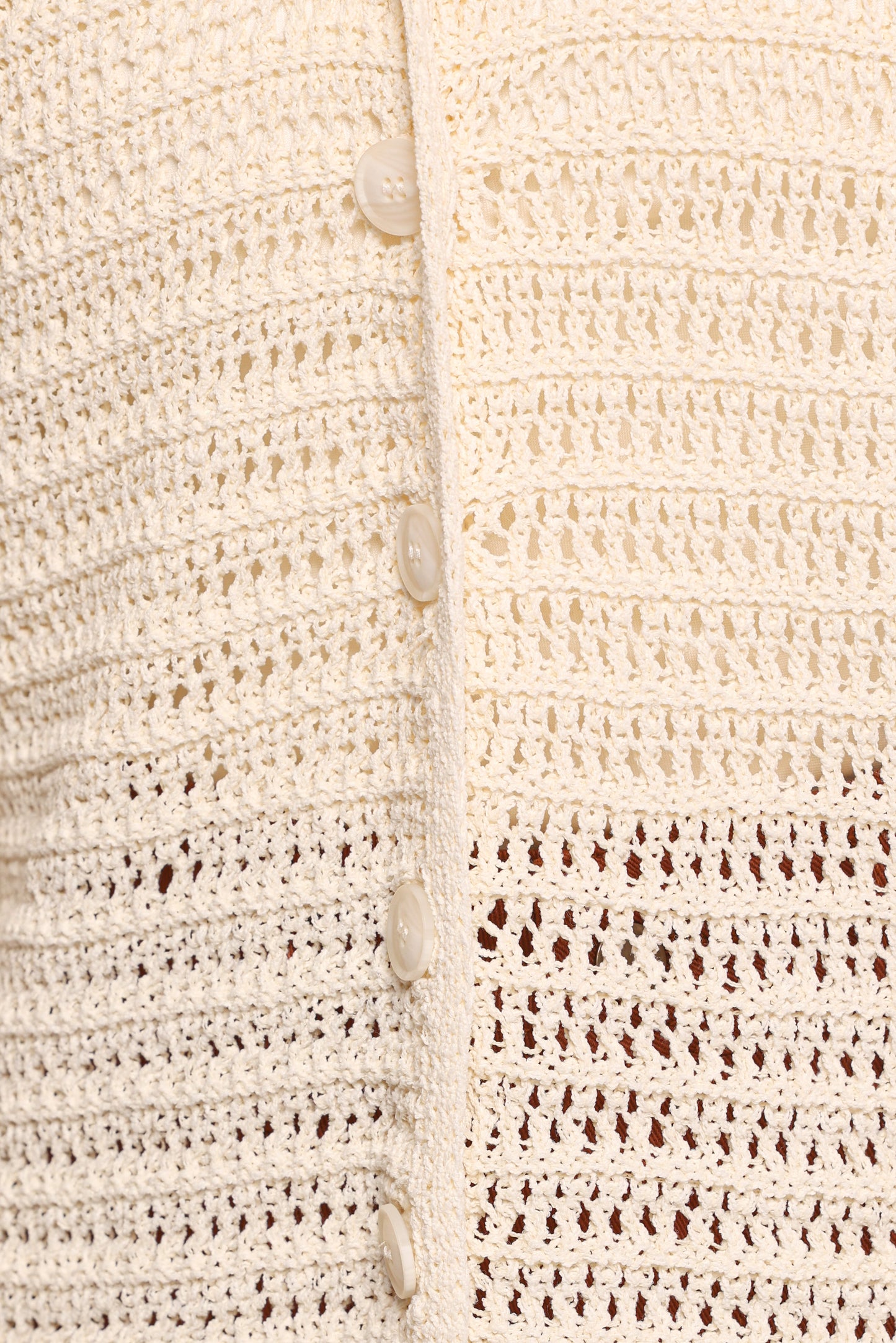 Lyra Large Collar Cardigan - White