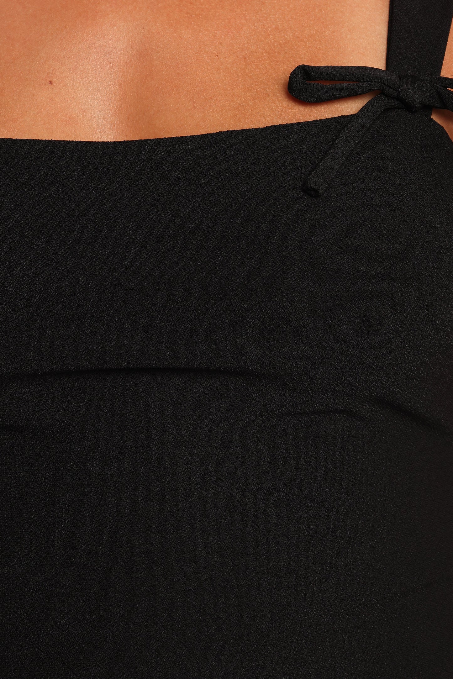 Marley Bow Knit Top - Black