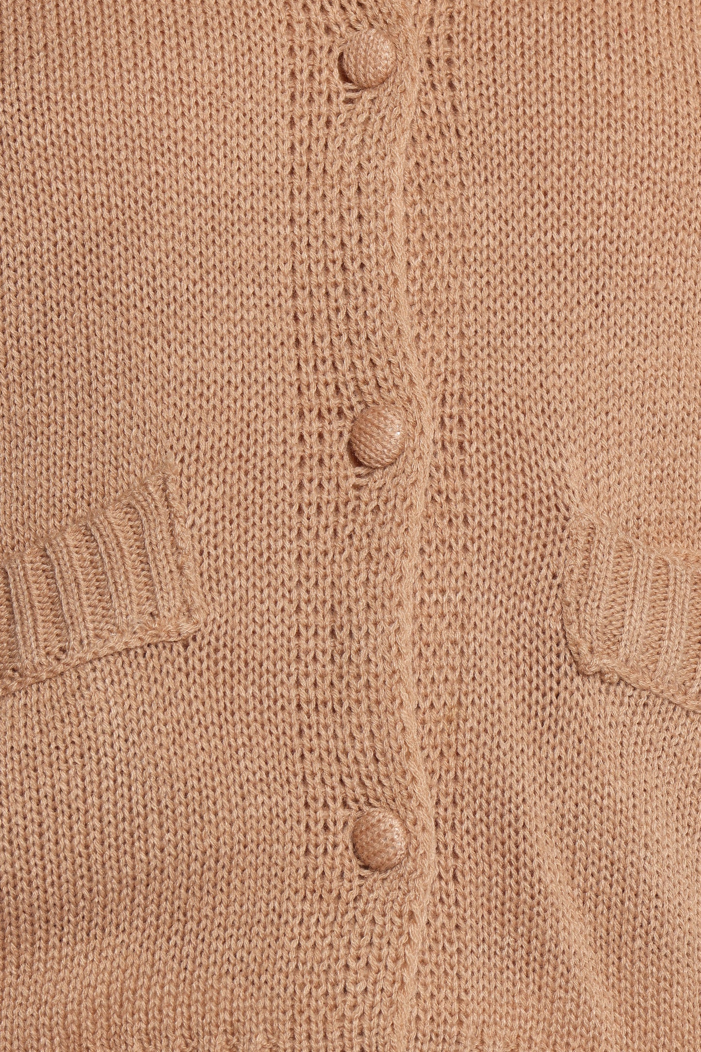 Roman Button Front Cardigan - Beige