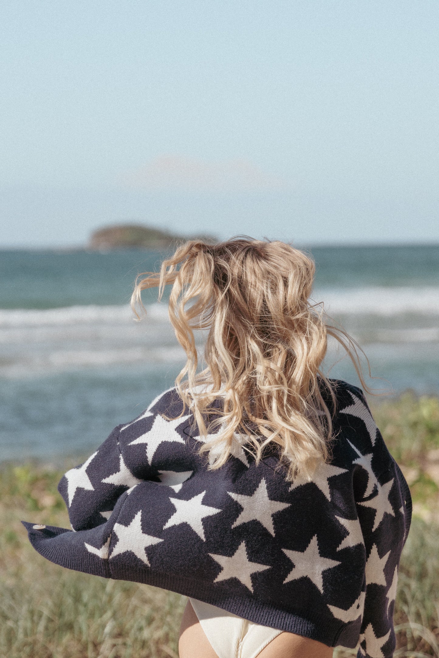 Sailor Star Knit Cardigan - Navy