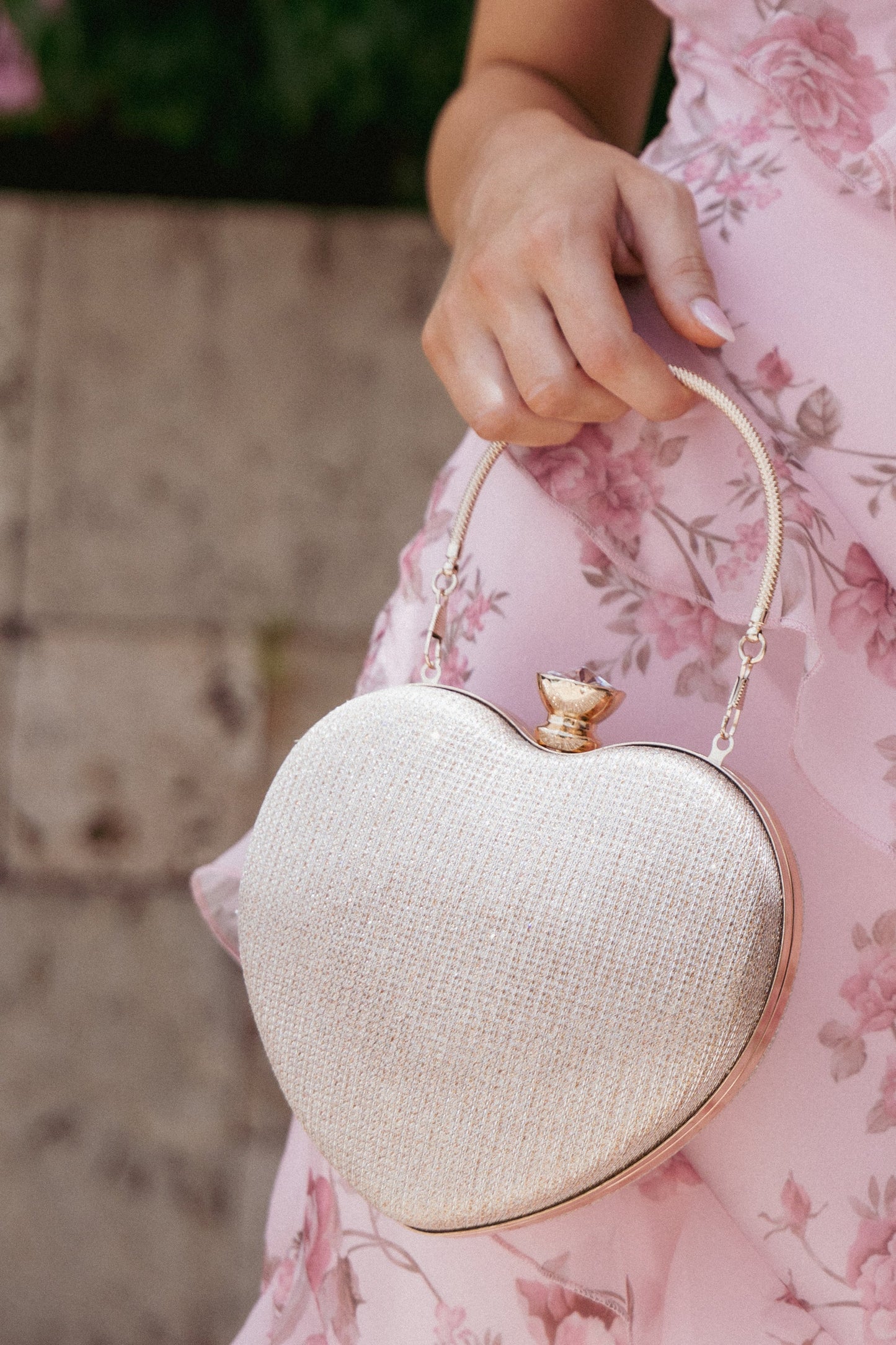 Sienna Heart Bag - Champagne Gold