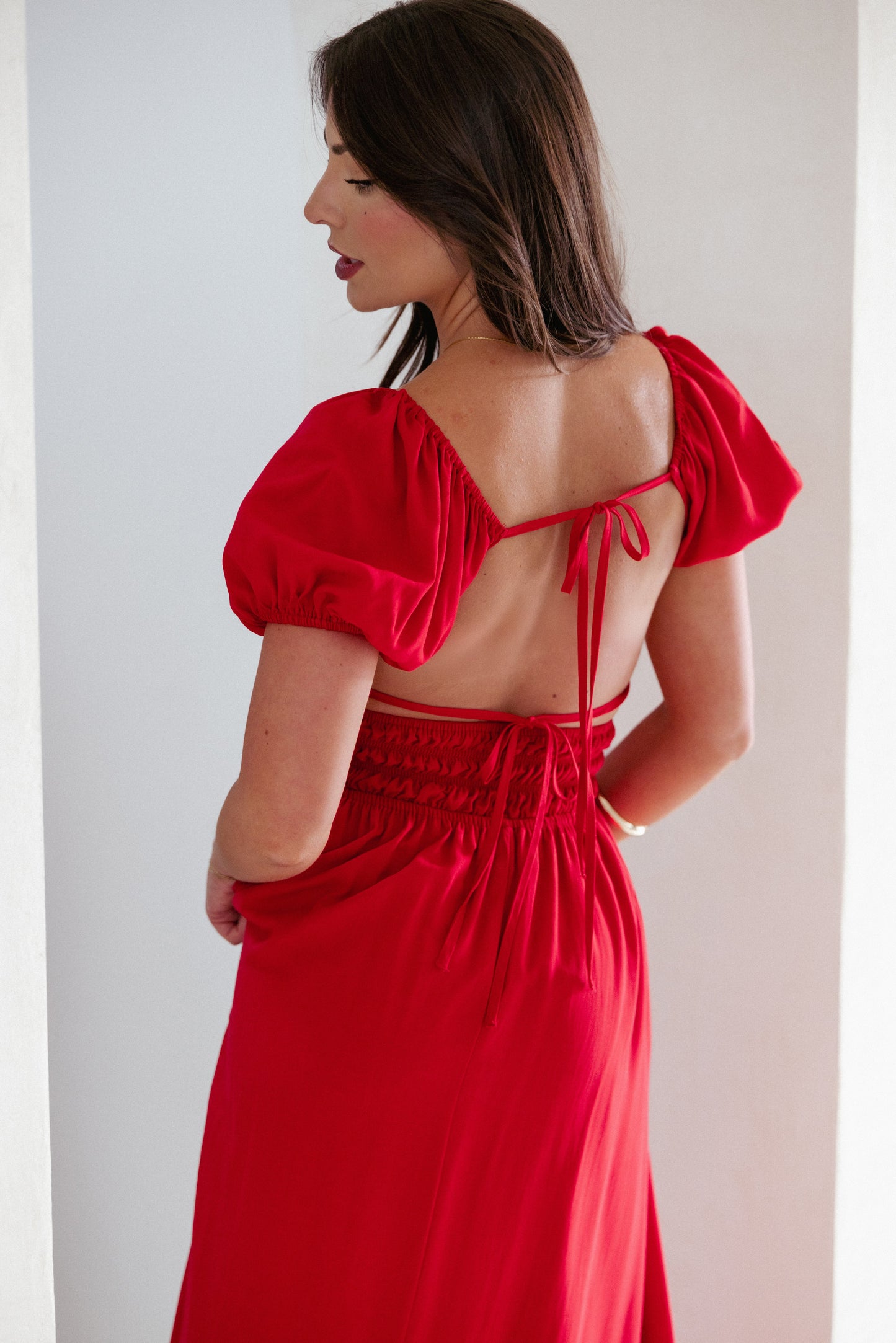 Theodora Maxi Dress - Red