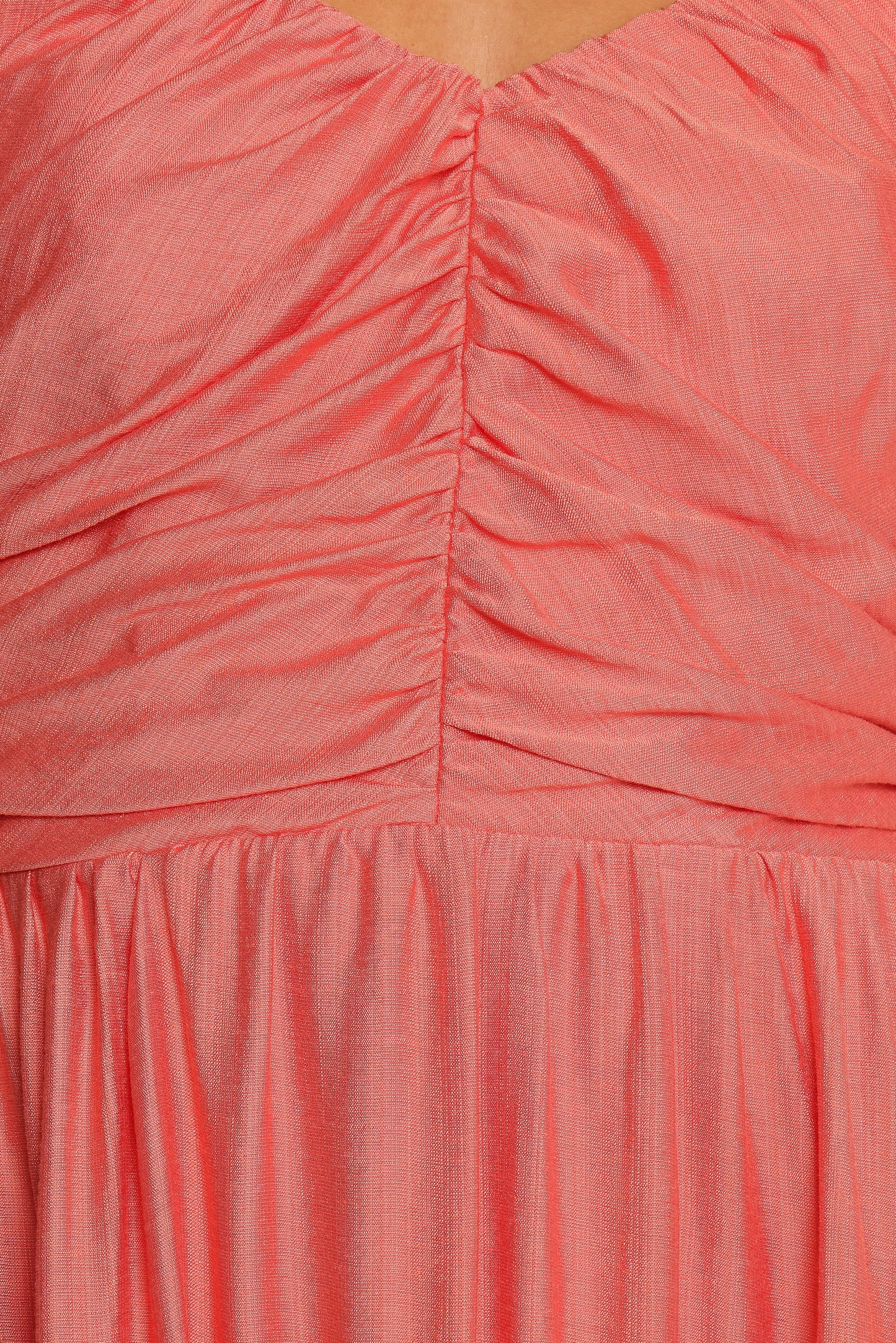 Valeen Midi Dress - Coral