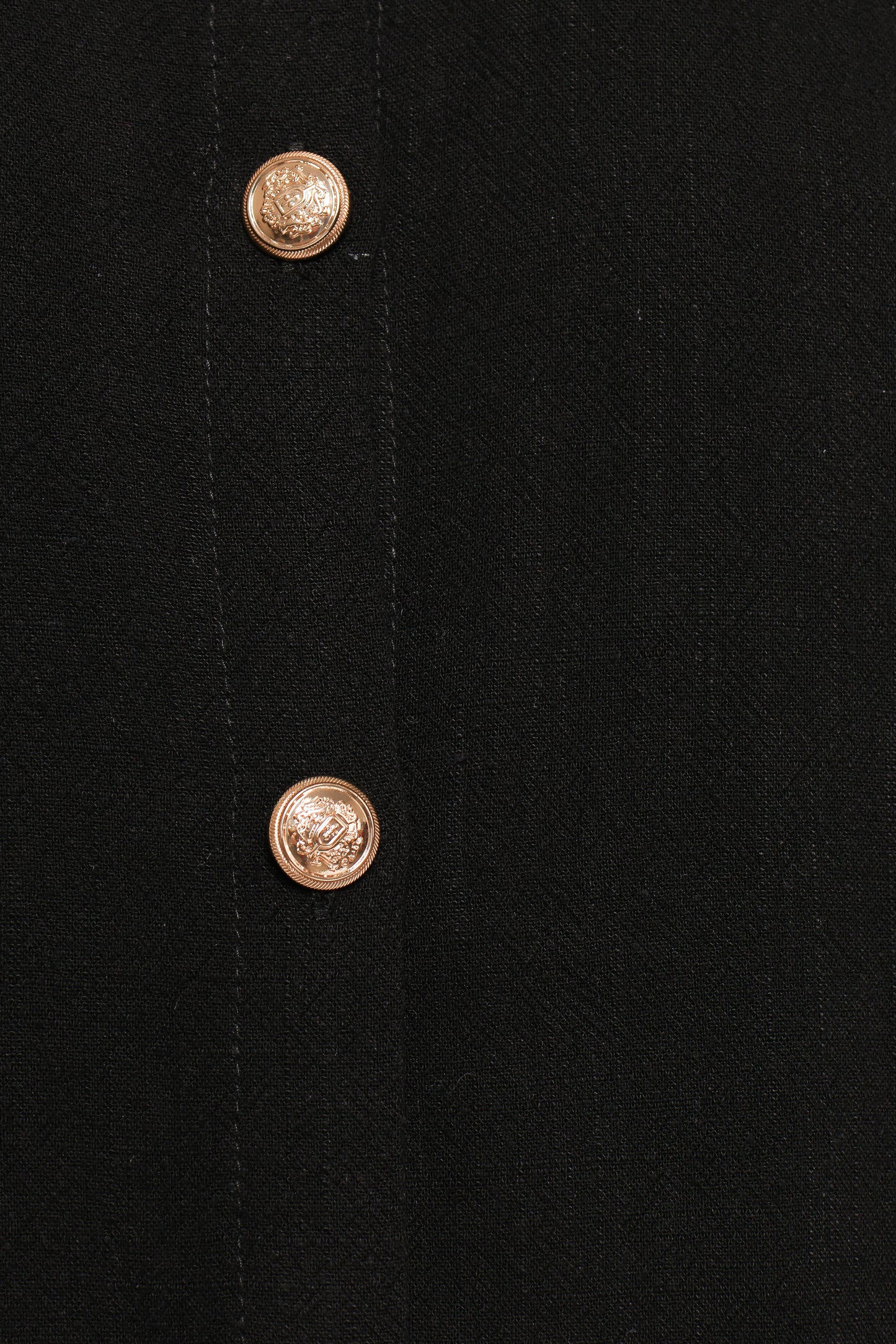 Velvette Mini Button Down Dress - Black