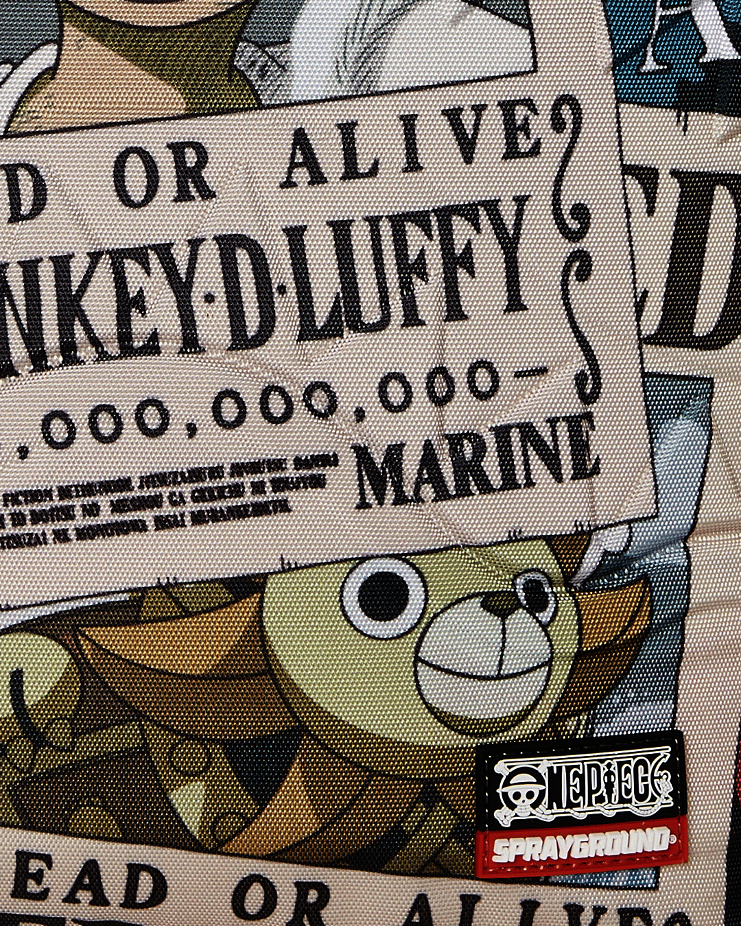 ONE PIECE WANTED SHARK POSTERS BACKPACK