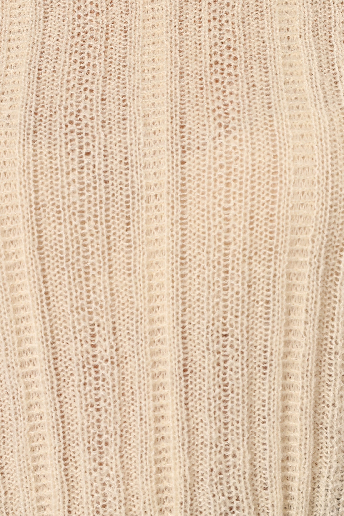 Wynford Scallop Edge Knit Sweater - Cream