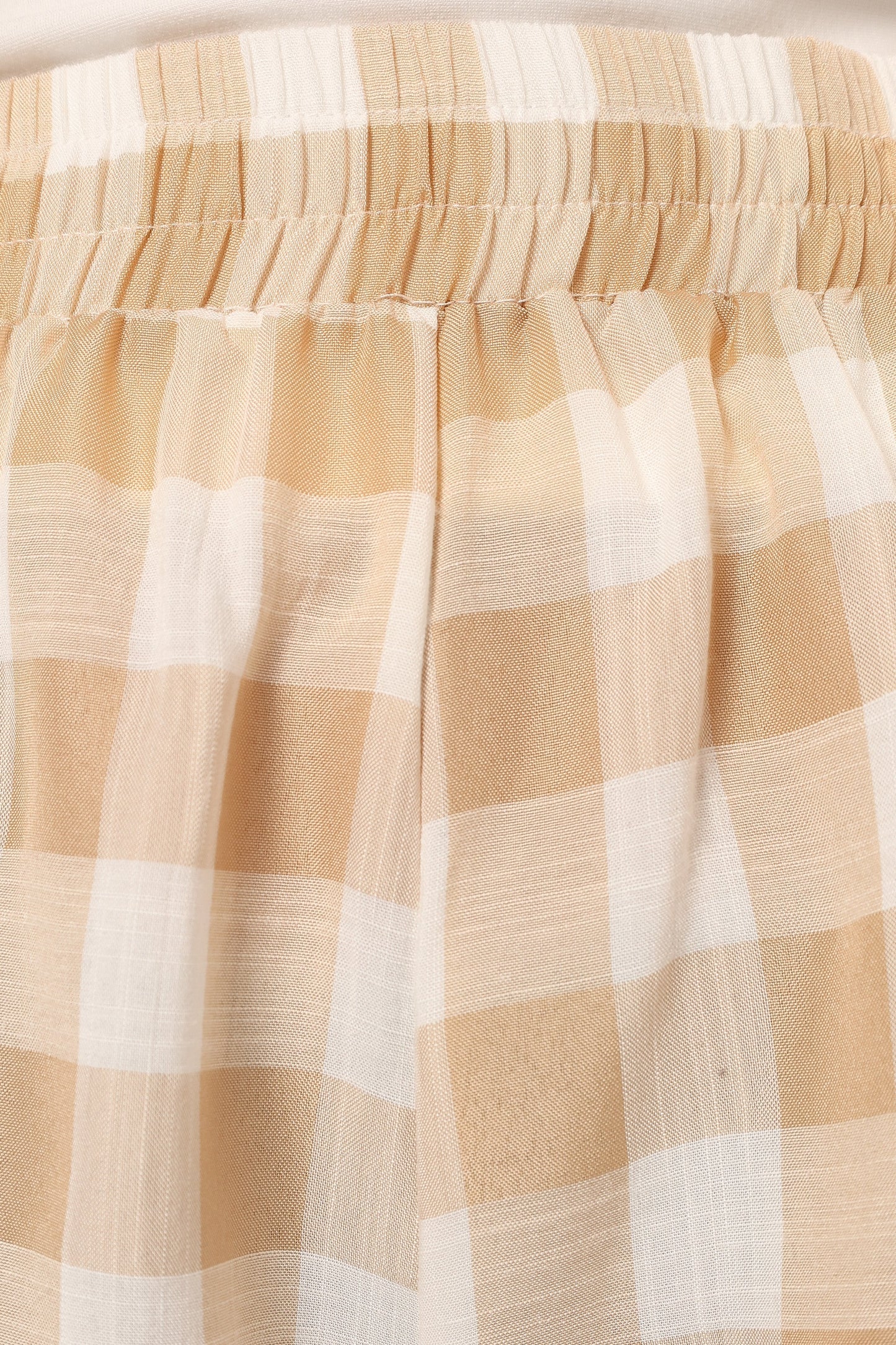 Jemmy Shorts - Beige Check