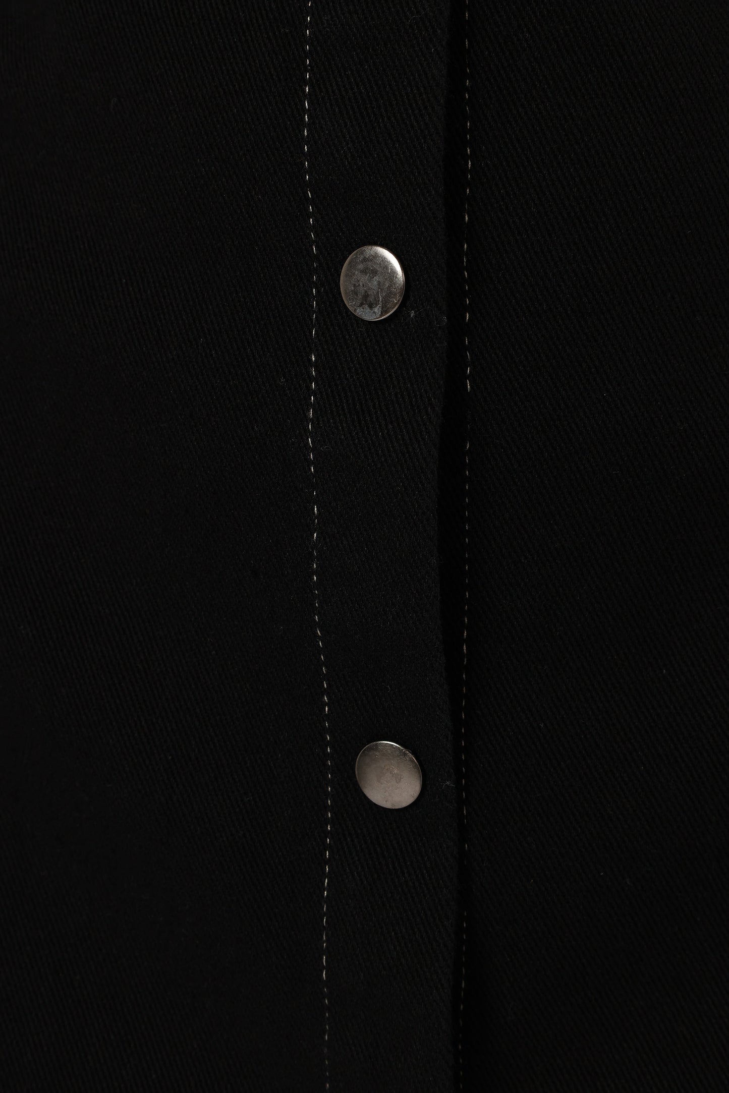 Hailey Denim Mini Dress - Black