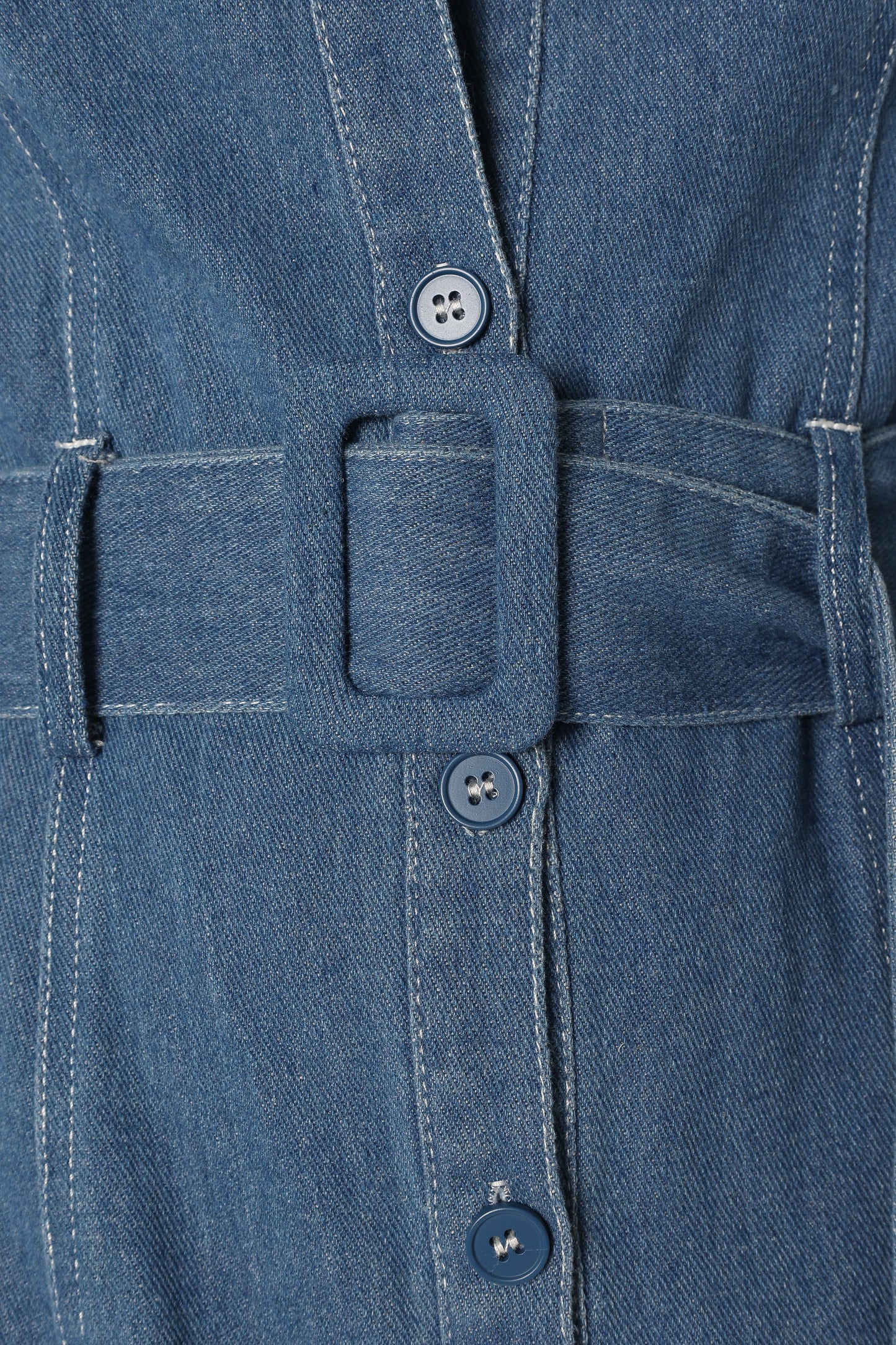 Kocoa Long Sleeve Midi Dress - Denim