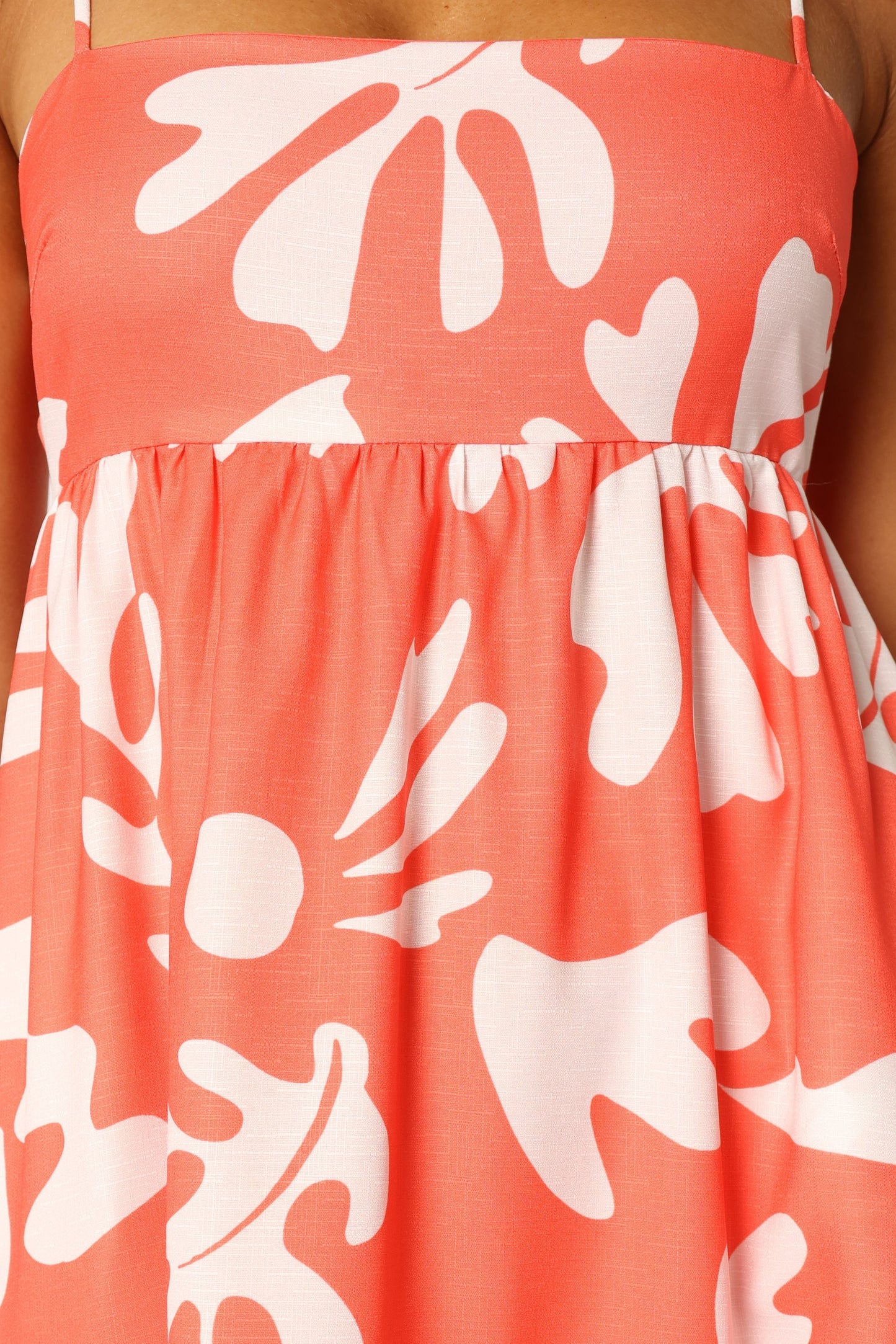 Payton Maxi Slip Dress - Melon White