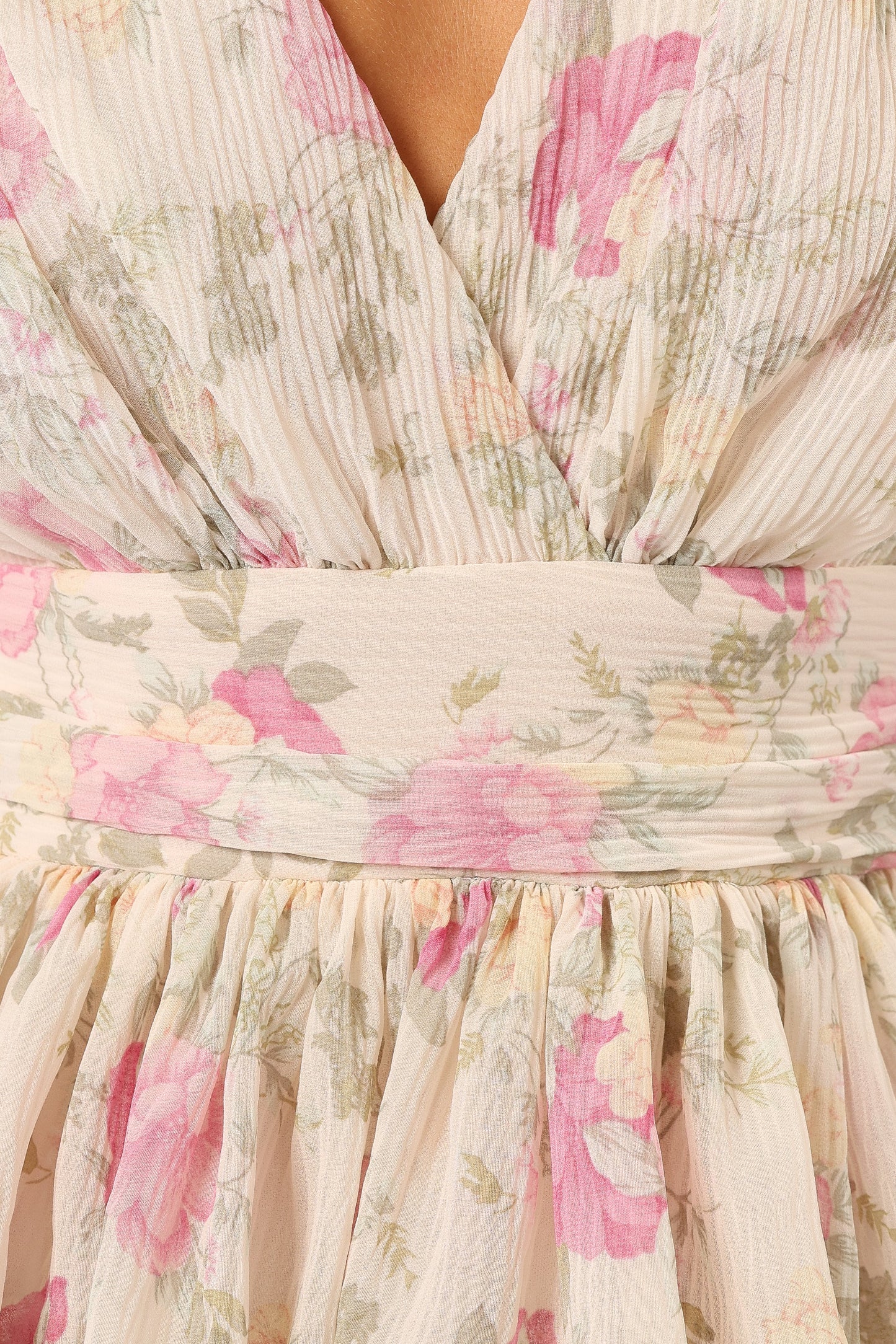 Penelope Ruffle Mini Dress - Cream