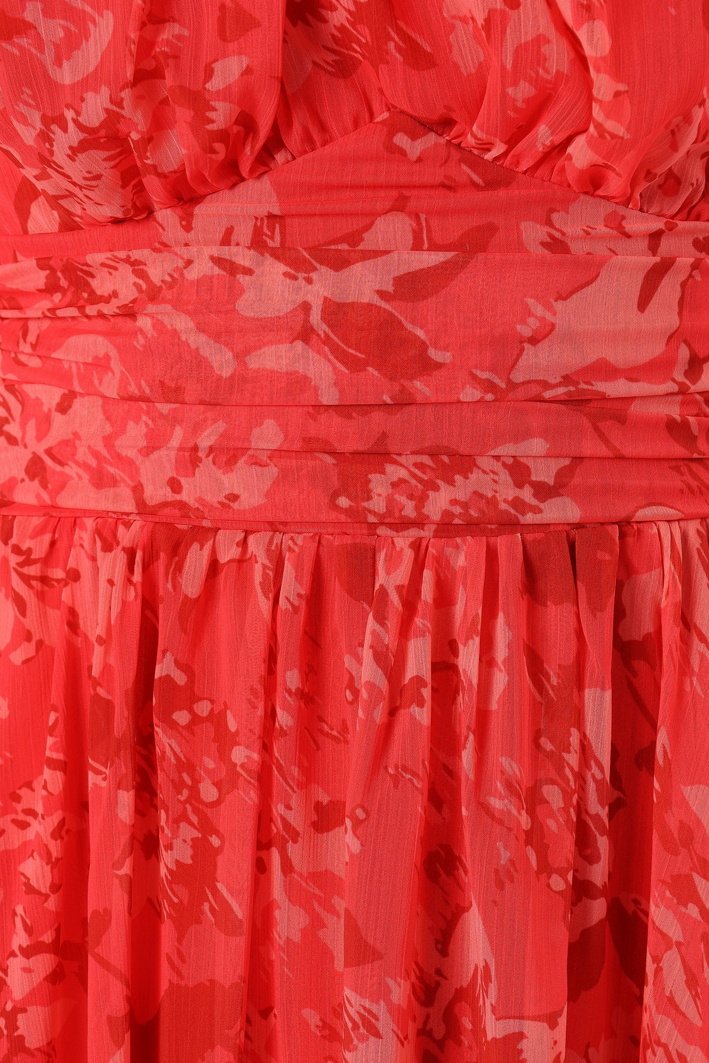 Primrose Halterneck Maxi Dress - Red Floral