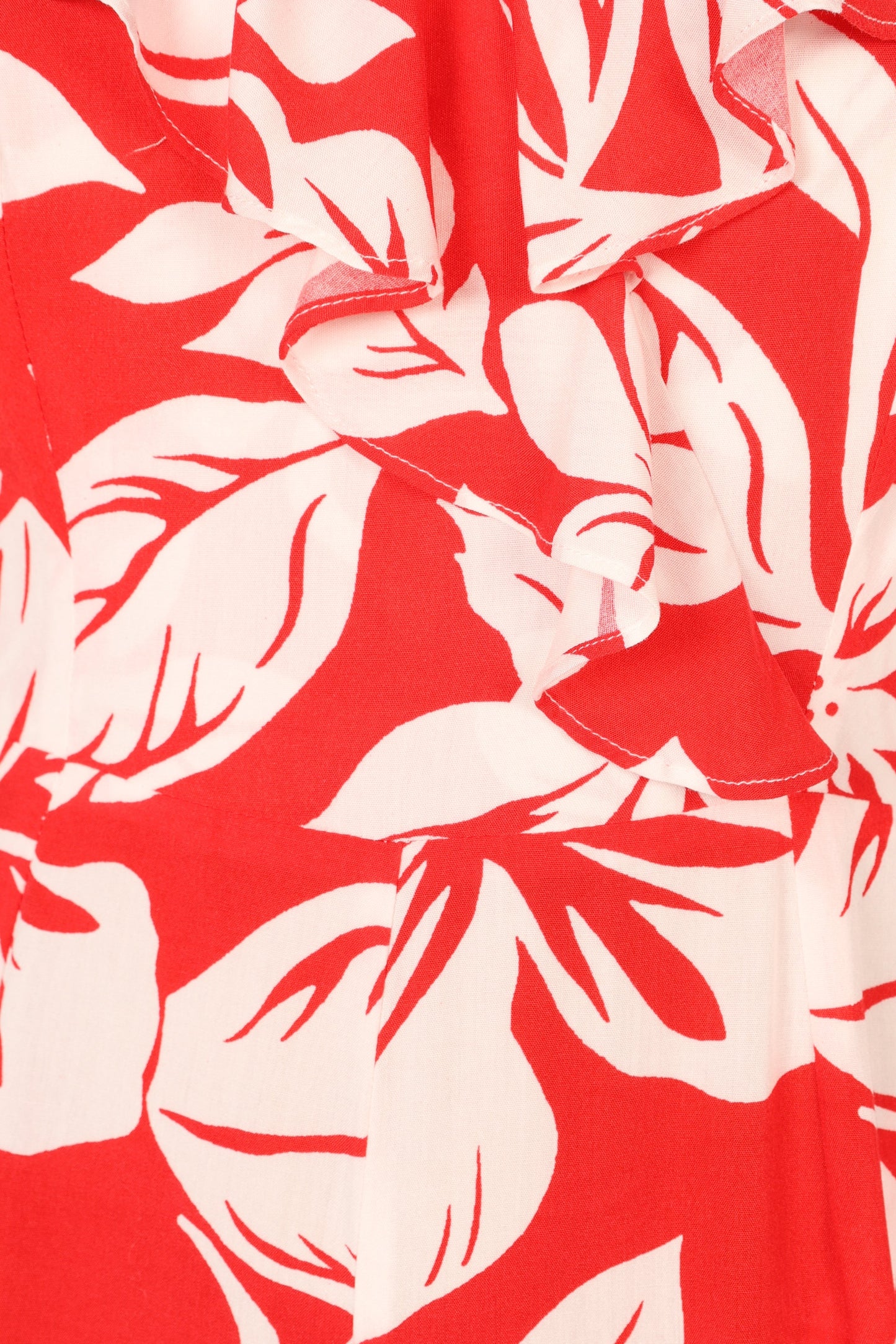 Parker Frill Jumpsuit - Red