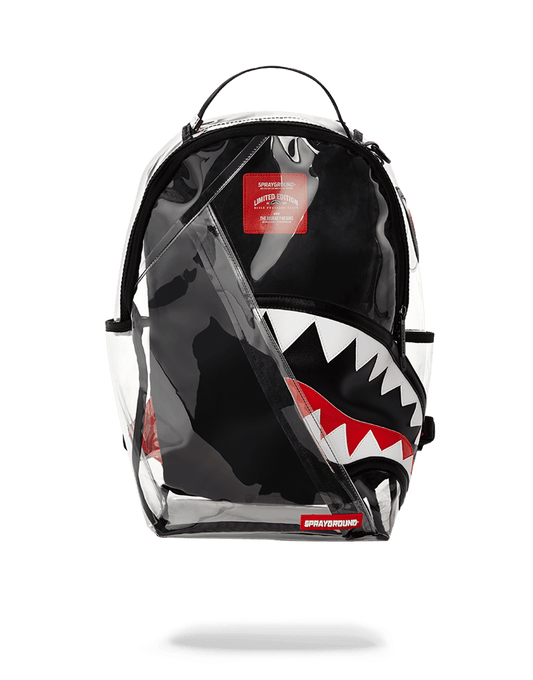 ANGLED 20/20 VISION SHARK CLEAR BACKPACK