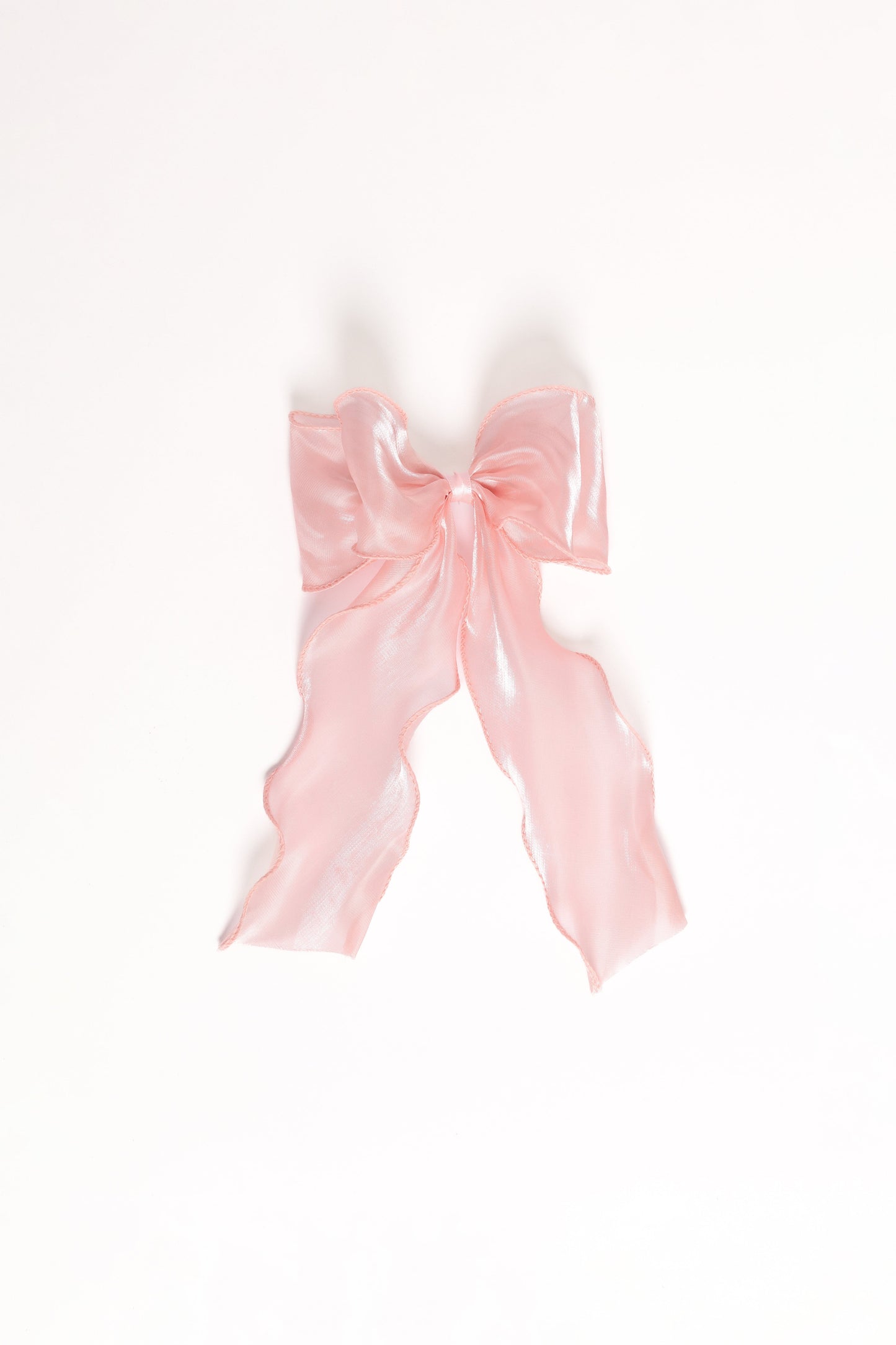 Poppy Hair Bow - Pale Pink