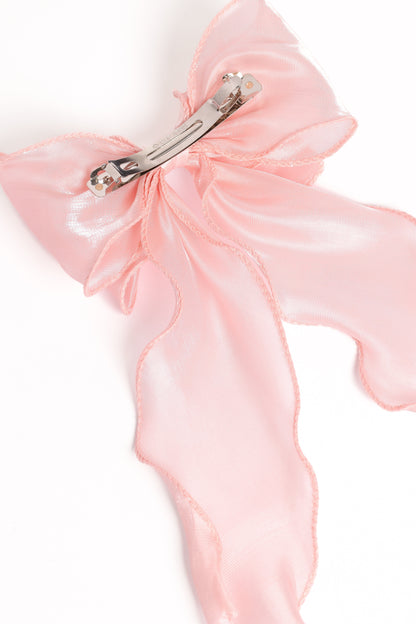 Poppy Hair Bow - Pale Pink
