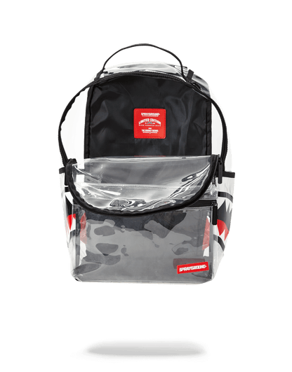 20/20 VISION DOUBLE CARGO SIDE SHARK CLEAR BACKPACK