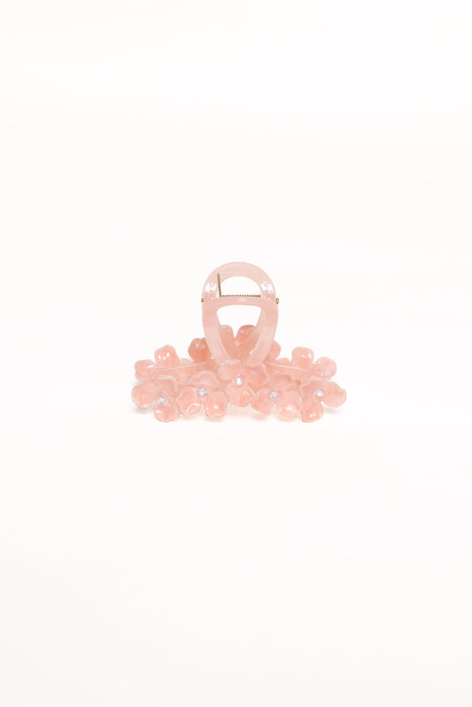 Shiloh Flower Hair Clip - Pink