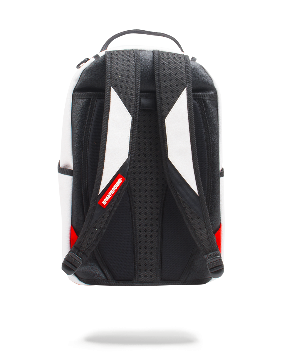 THE SPRAYGROUND DIY WHITE BACKPACK (VEGAN LEATHER & INNER MONEY LINING) & MARKERS INCLUDED