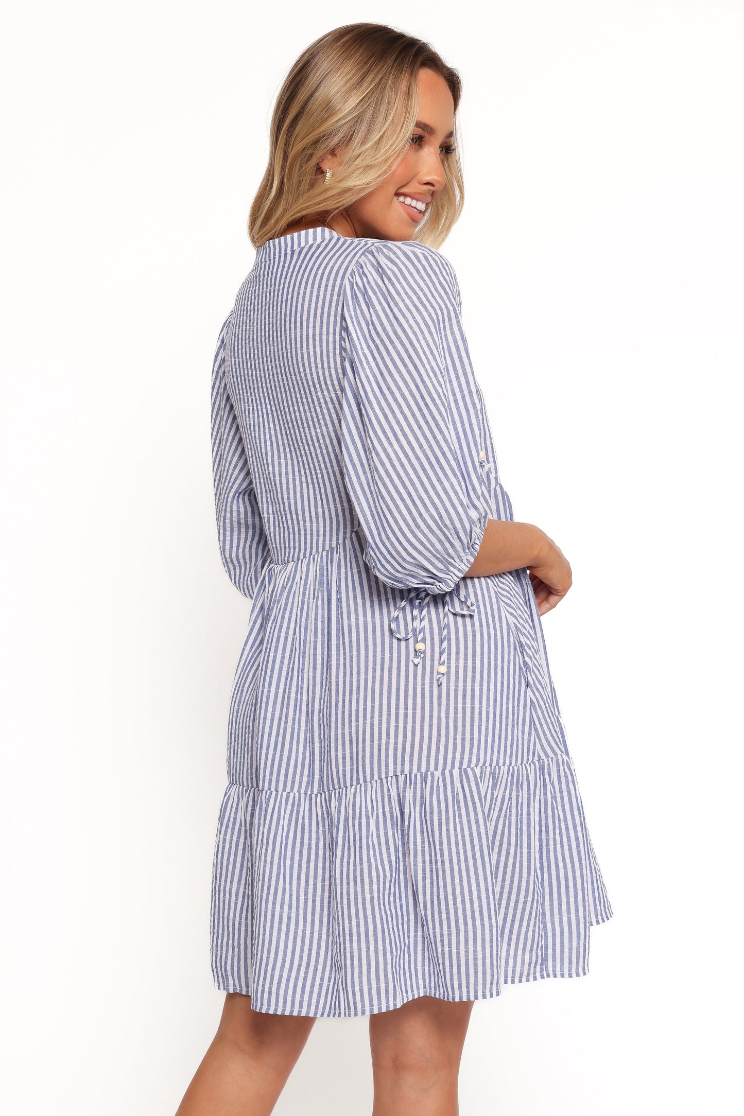 Arden Mini Dress - Blue Stripe