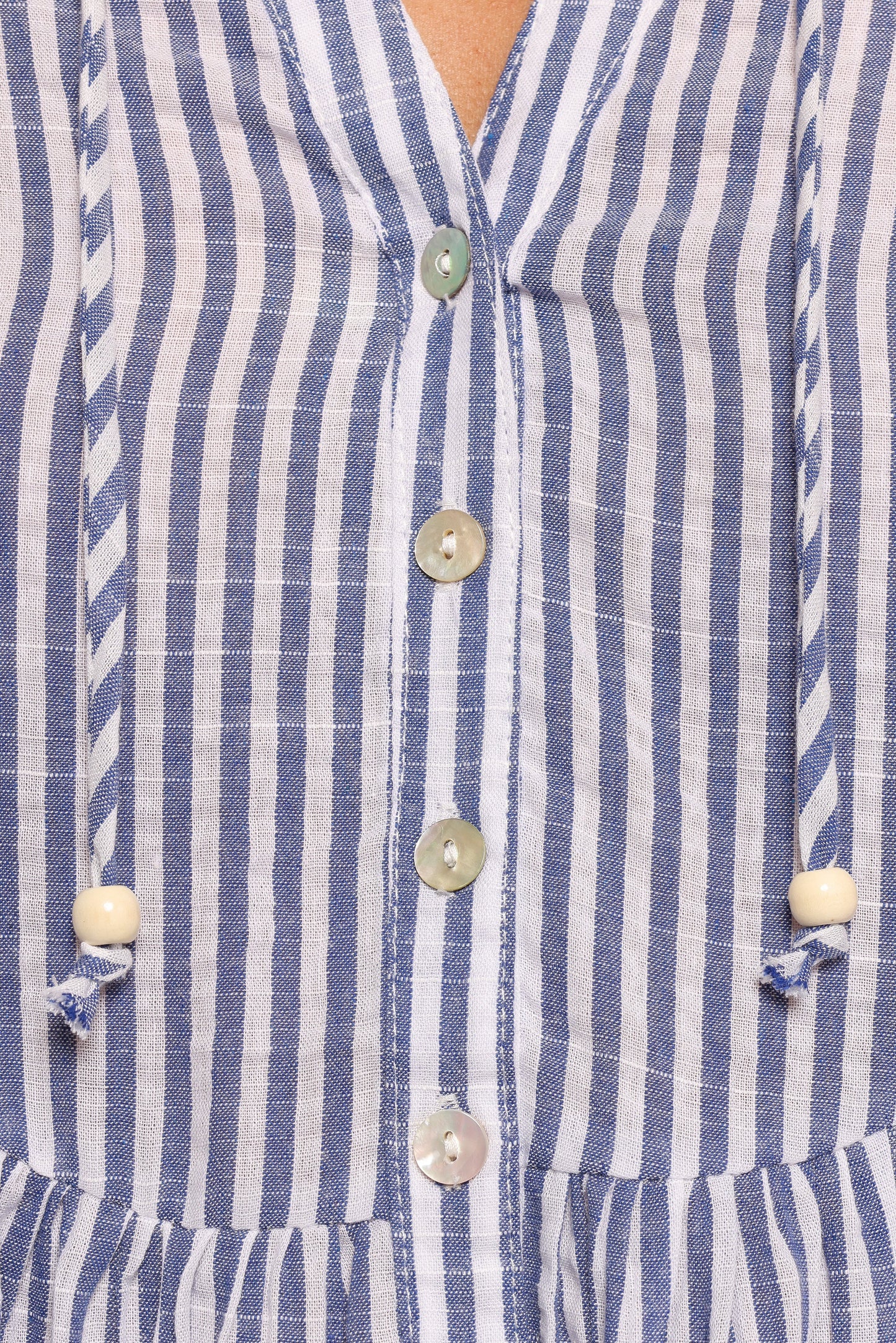 Arden Mini Dress - Blue Stripe