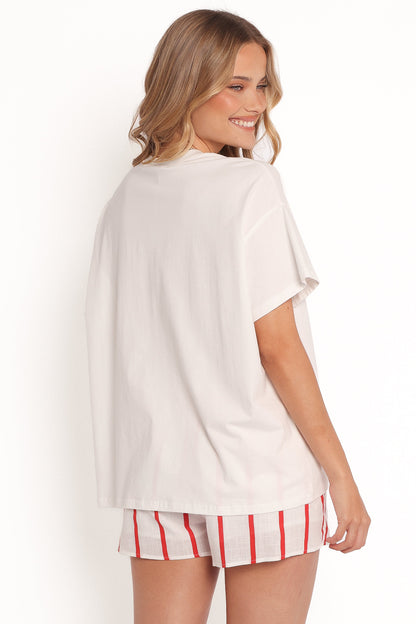 Aperitivo Tee Set - White Red Aperitivo