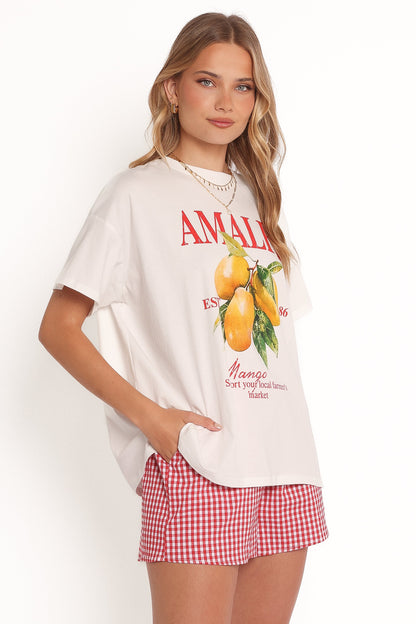 Amalfi Tee Set - Gingham Mango