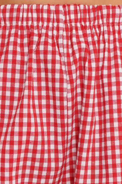 Amalfi Tee Set - Gingham Mango