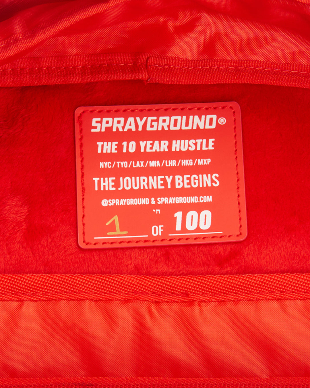 THE 10 YEAR HUSTLE BACKPACK. MYSTERY BOX. NUMBERED 1 OF 100