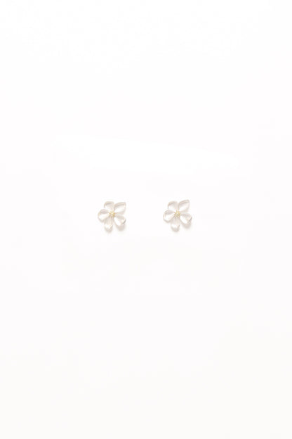 Gisella Flower Earrings - White