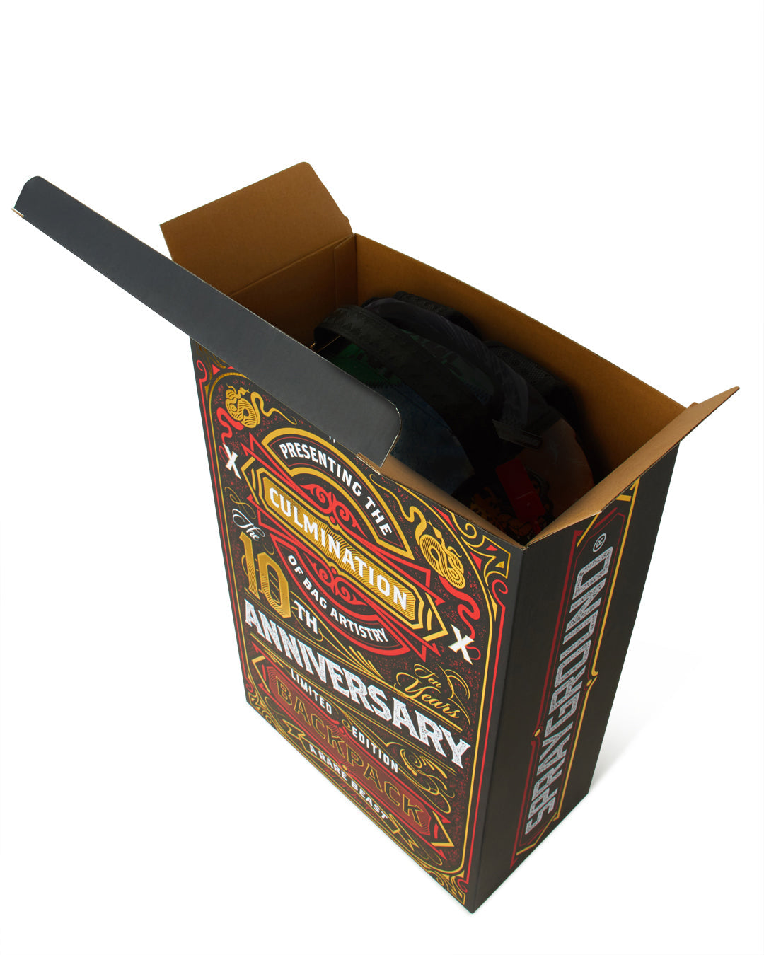 THE 10 YEAR HUSTLE BACKPACK. MYSTERY BOX. NUMBERED 1 OF 100