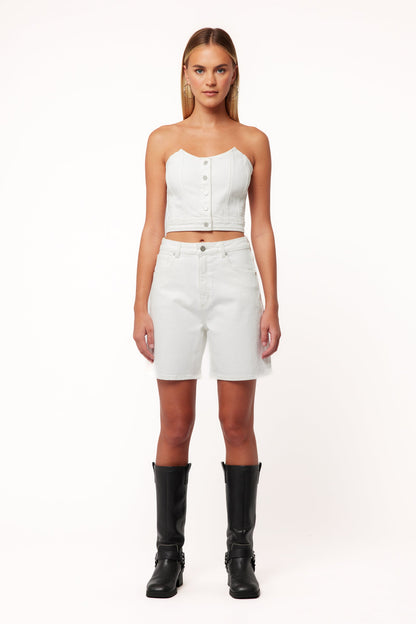 Abrand Carrie Shorts - White Light