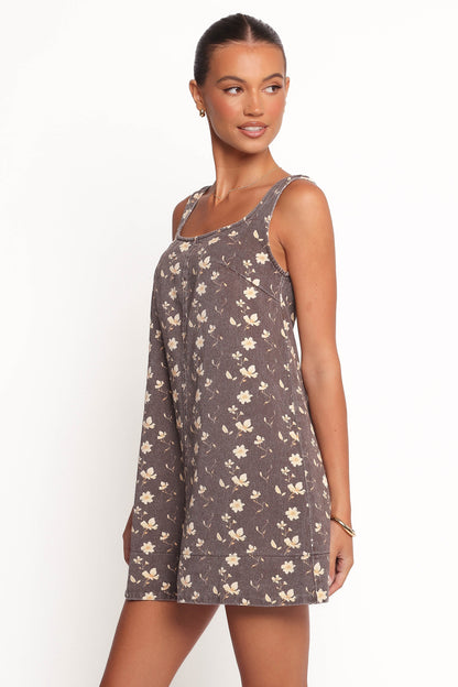 Abbott Mini Dress - Brown Floral