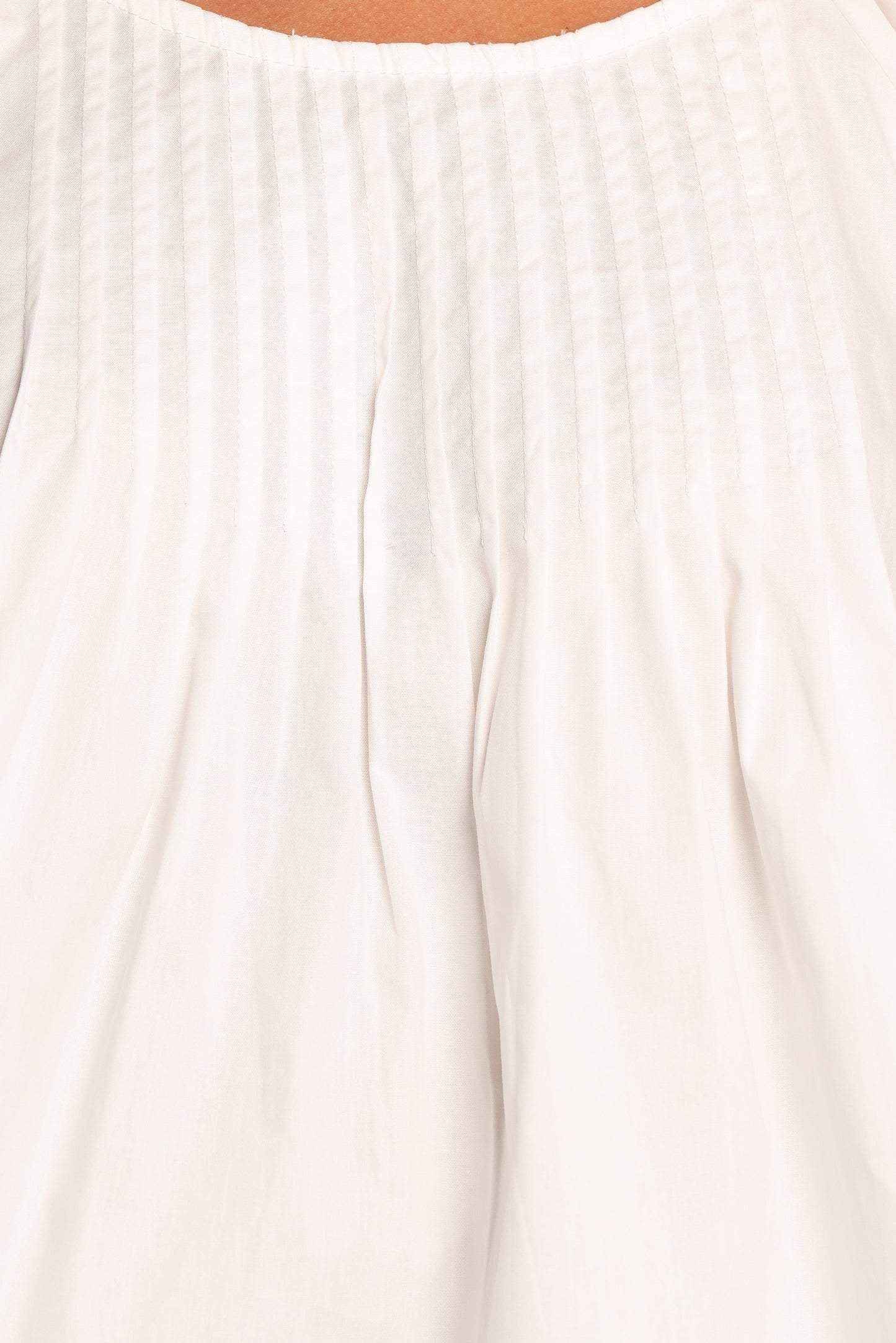 Abbott Pleated Top - White
