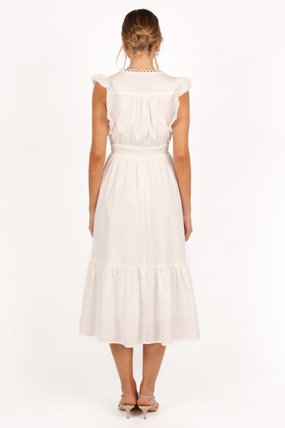 Acadia Midi Dress - White