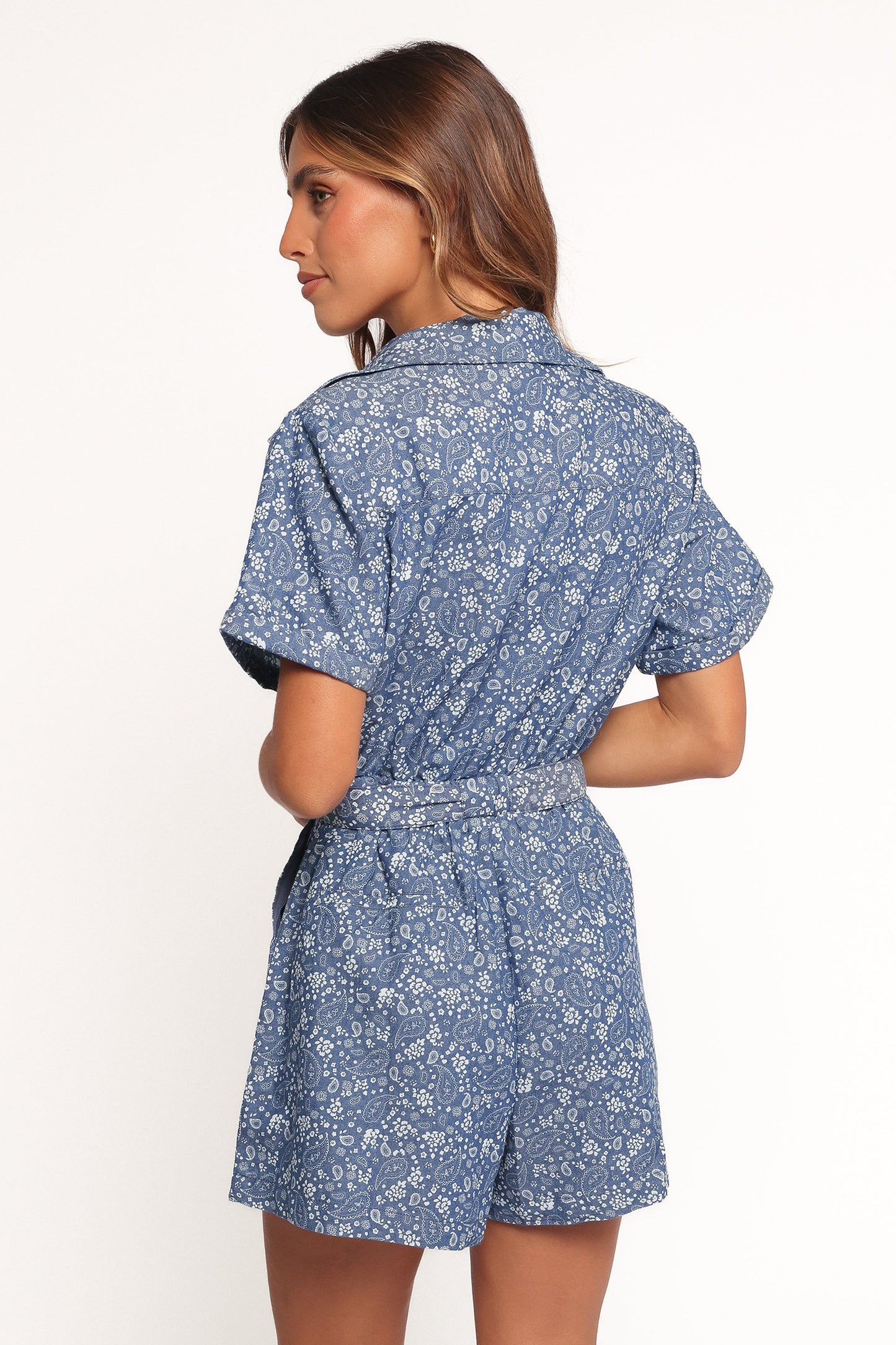 Adela Romper - Chambray