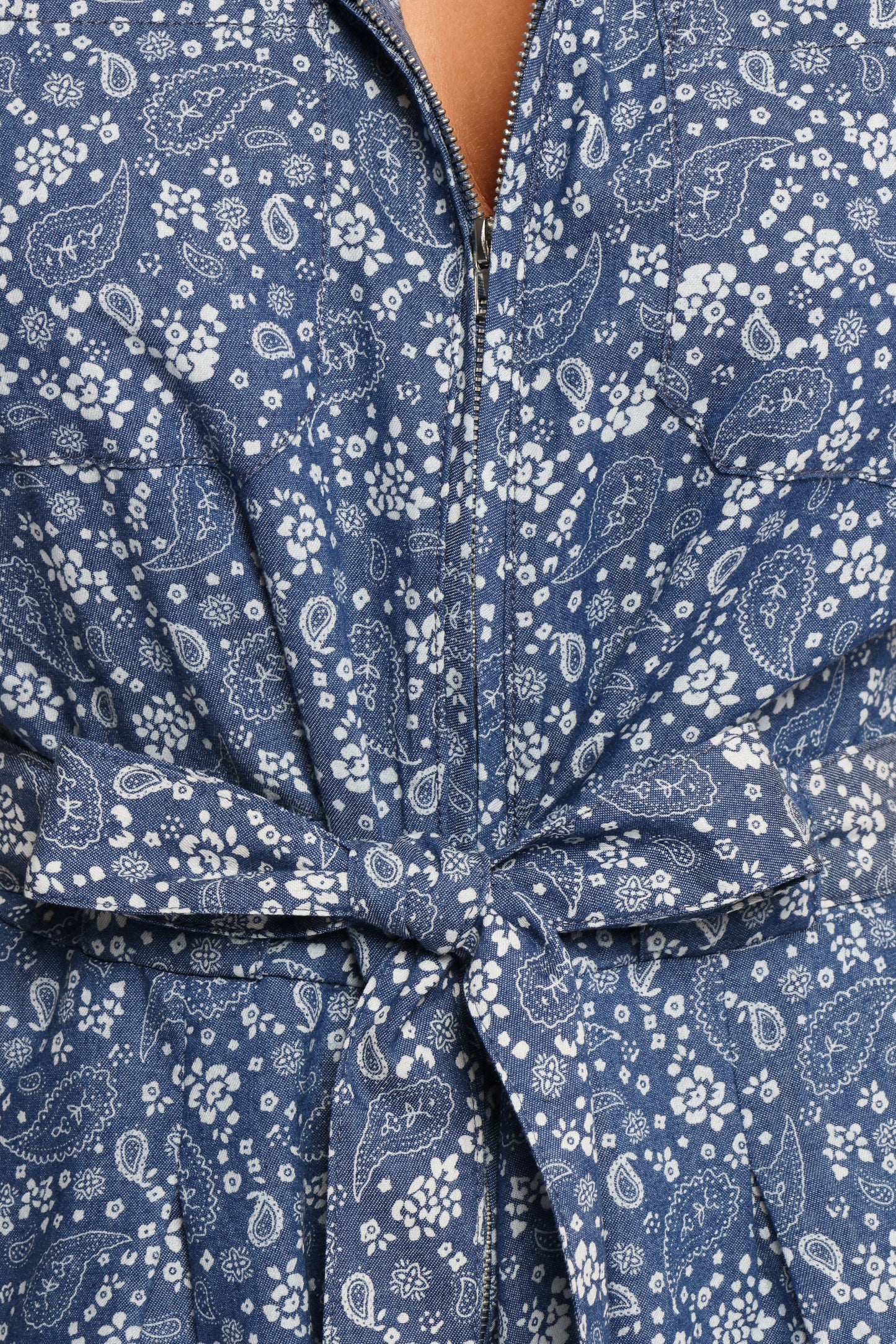 Adela Romper - Chambray