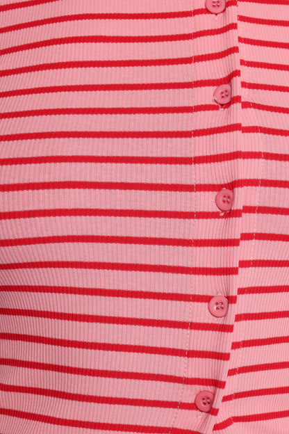 Adeline Two Piece Set - Pink Red