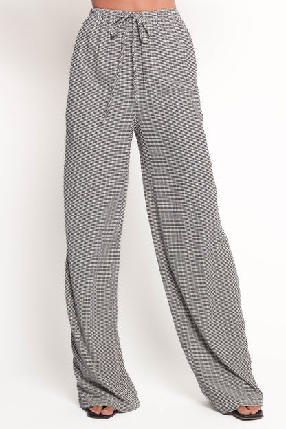 Afton Pant - Black White